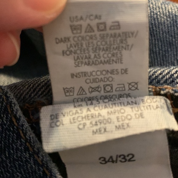 Calvin Klein Distressed Jeans Size 34x32 - Picture 5 of 5